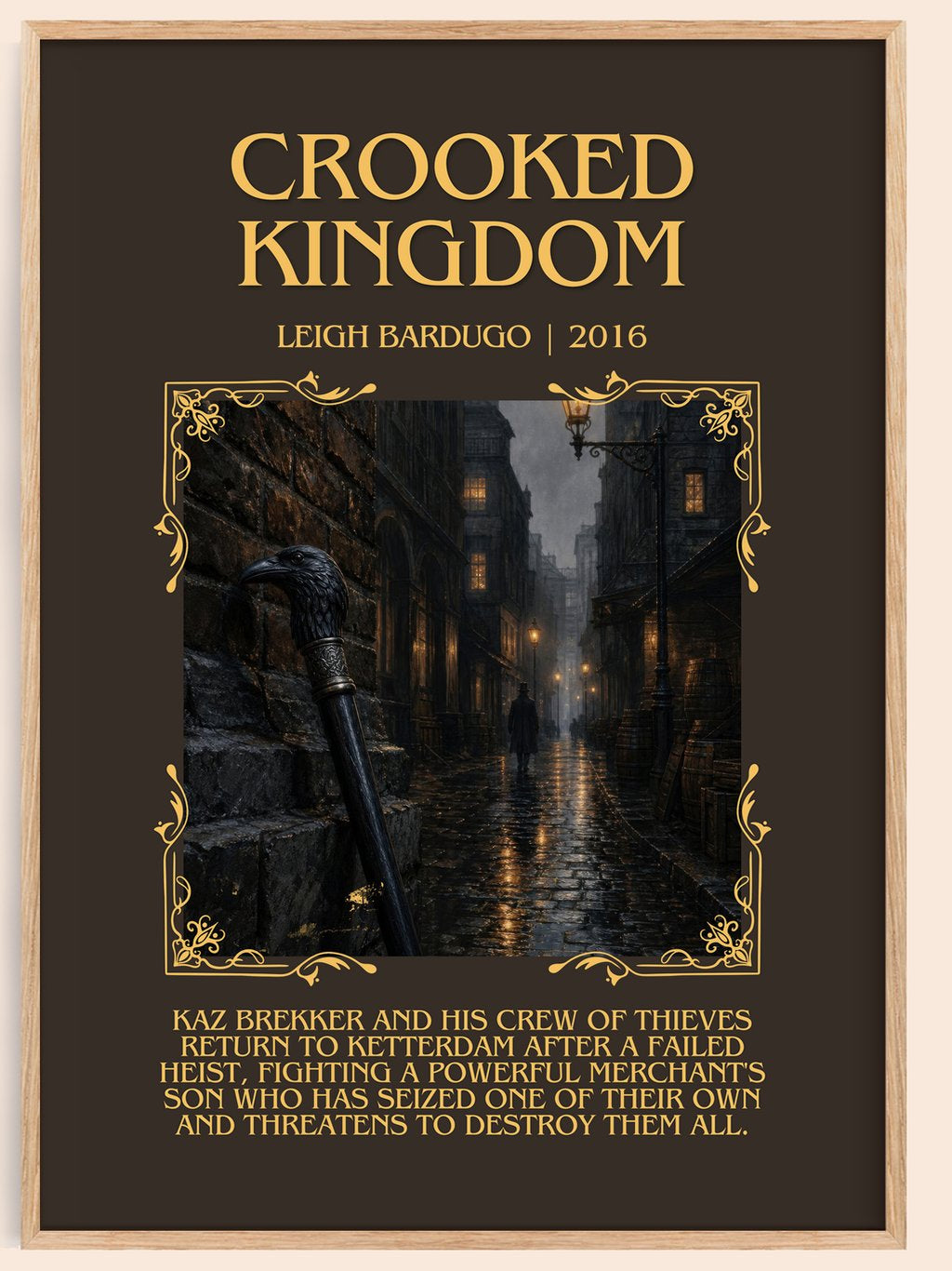 Crooked Kingdom Minimalist Book Poster by Leigh Bardugo – book poster