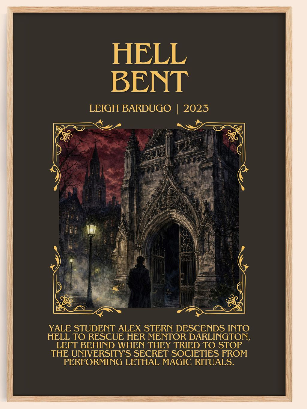 Hell Bent Minimalist Book Poster by Leigh Bardugo – book poster