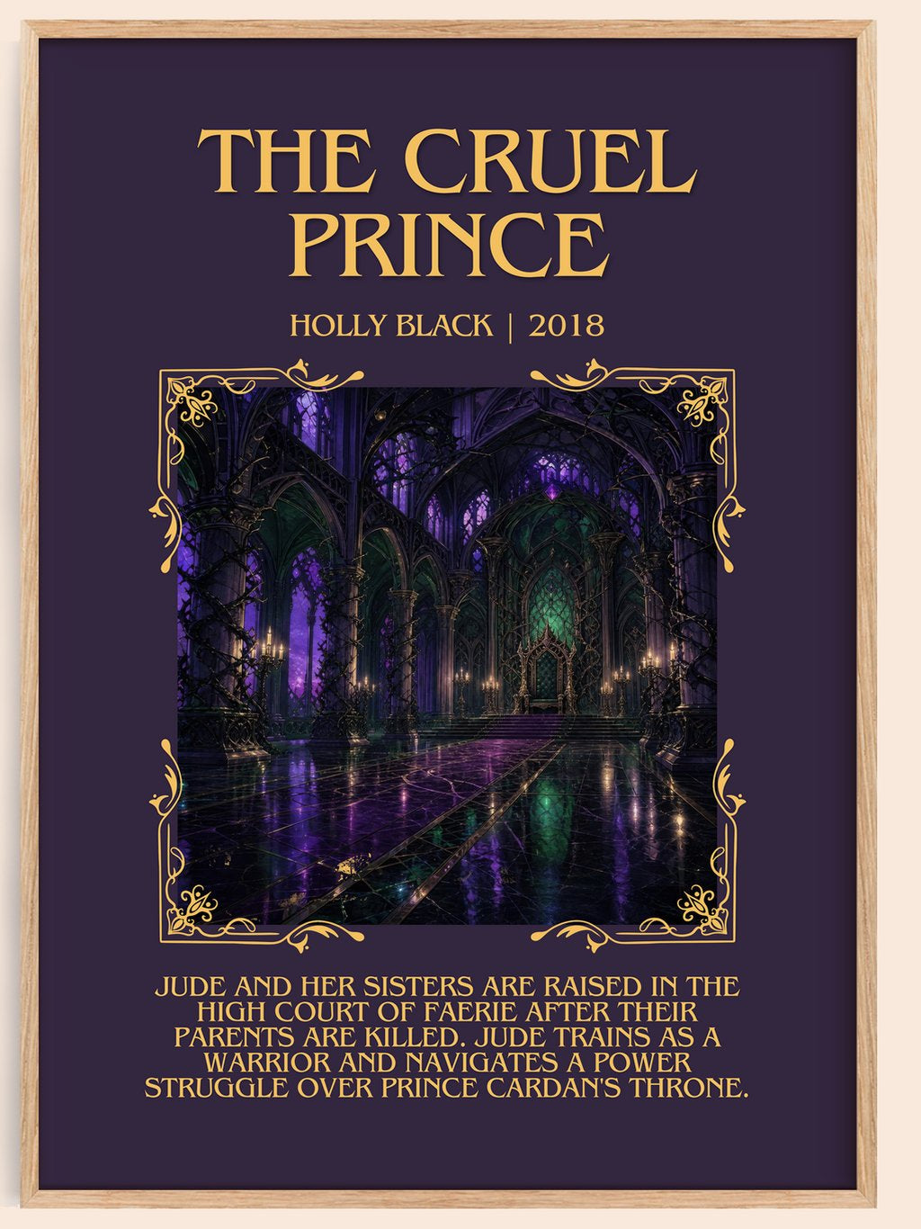 The Cruel Prince Minimalist Book Poster by Holly Black – book poster