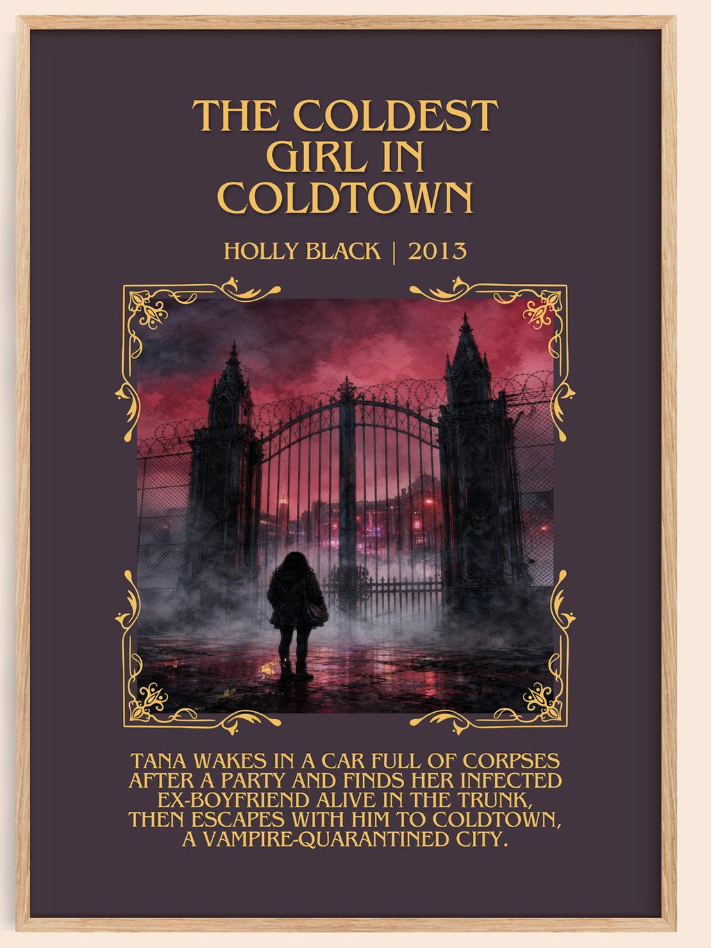 The Coldest Girl in Coldtown Minimalist Book Poster by Holly Black – book poster