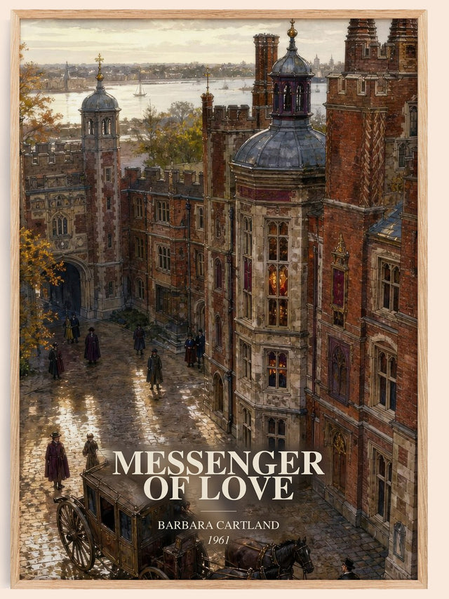 Messenger Of Love Book Watercolour Illustration by Barbara Cartland