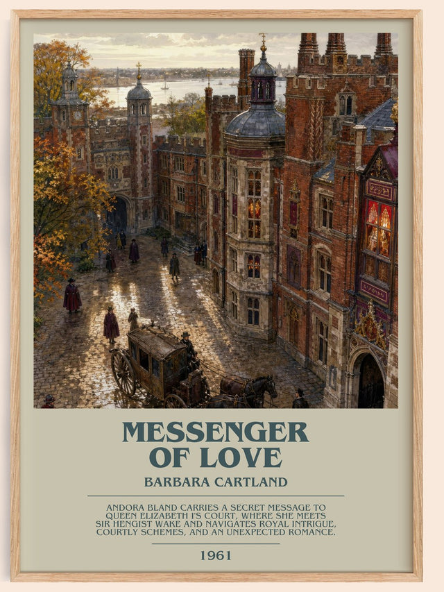 Messenger Of Love Bookish Wall Art by Barbara Cartland