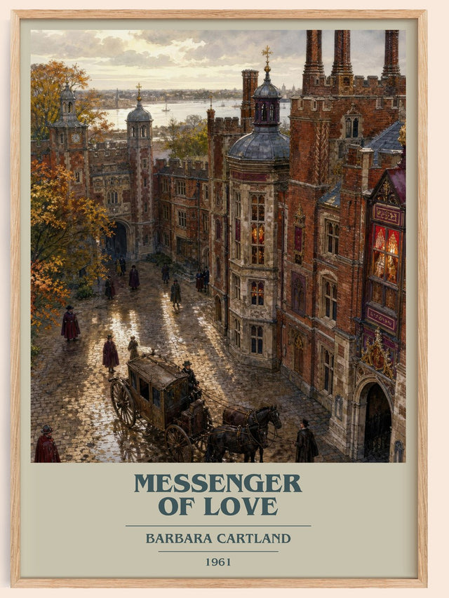 Messenger Of Love Book Cover Poster by Barbara Cartland