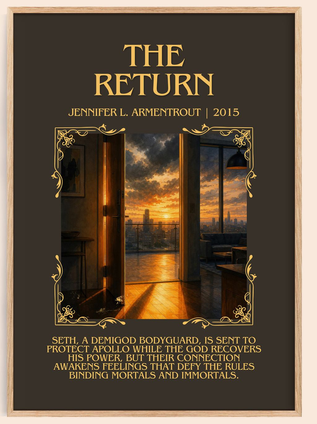 The Return Minimalist Book Poster by Jennifer L. Armentrout – book poster