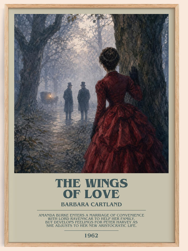 The Wings Of Love Bookish Wall Art by Barbara Cartland