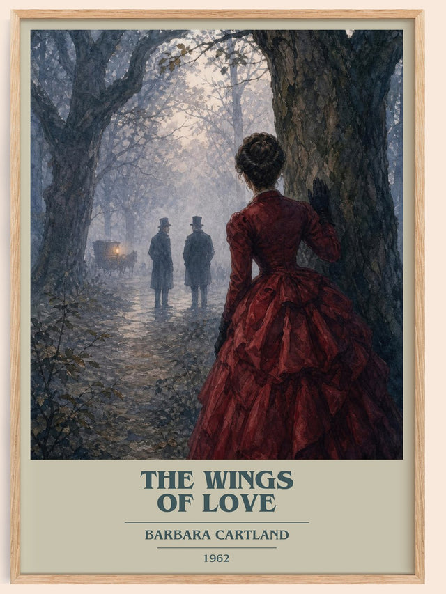 The Wings Of Love Book Cover Poster by Barbara Cartland