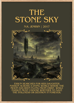 The Stone Sky Minimalist Book Poster by N.K. Jemisin