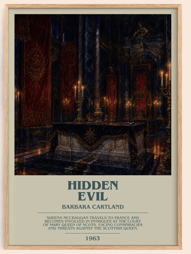 Hidden Evil Bookish Wall Art by Barbara Cartland