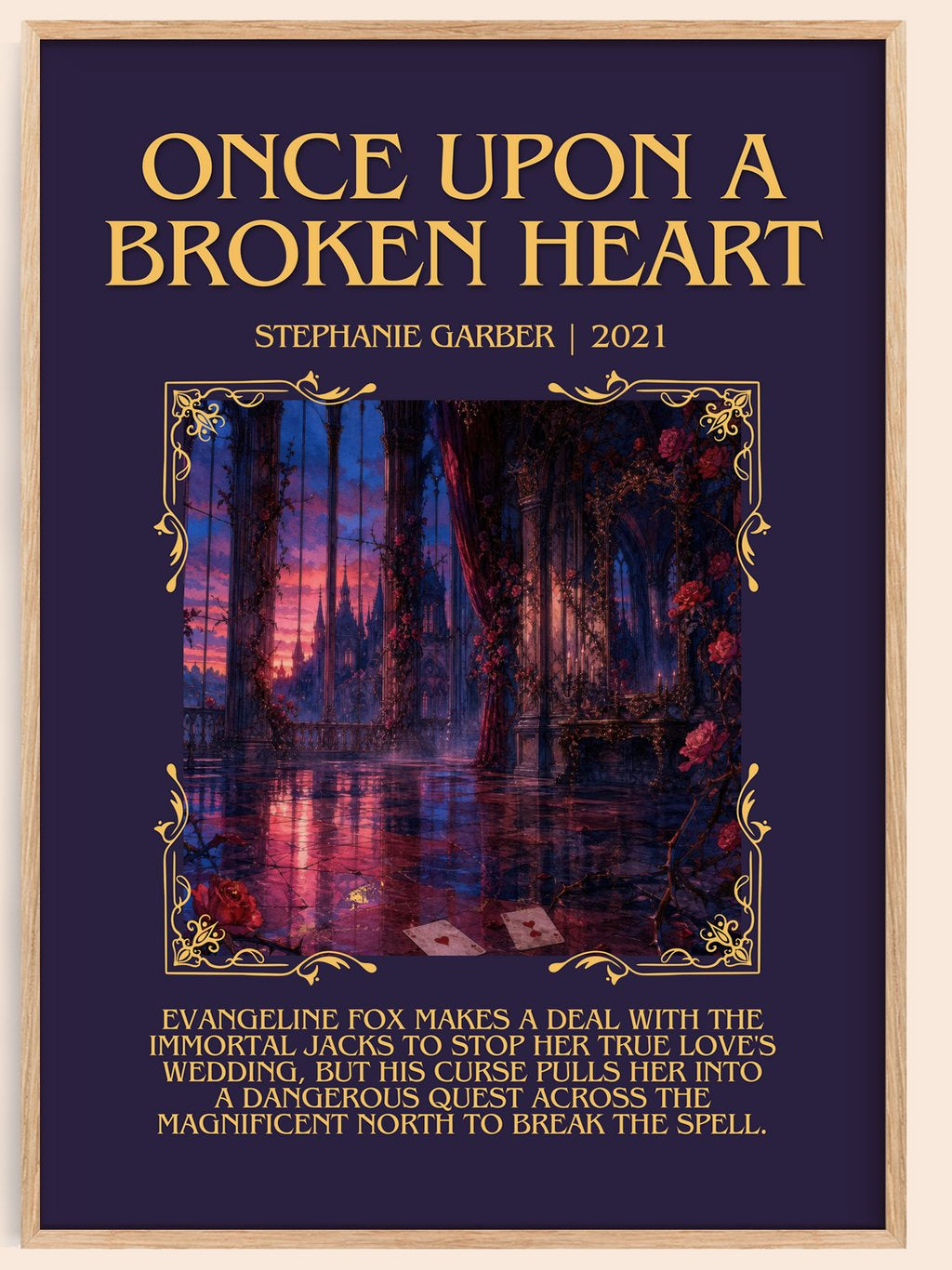 Once Upon a Broken Heart Minimalist Book Poster by Stephanie Garber – book poster