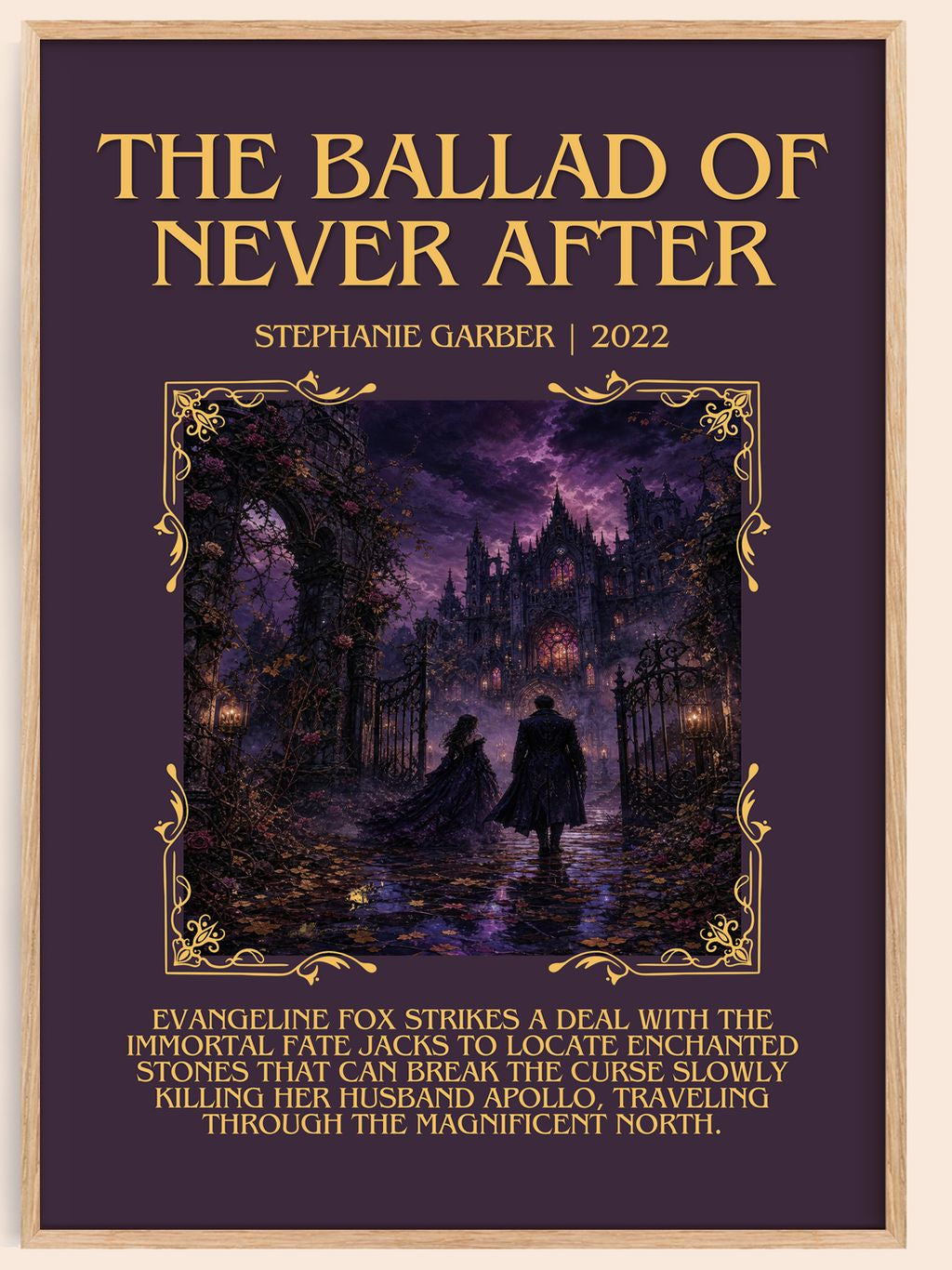 The Ballad of Never After Minimalist Book Poster by Stephanie Garber – book poster