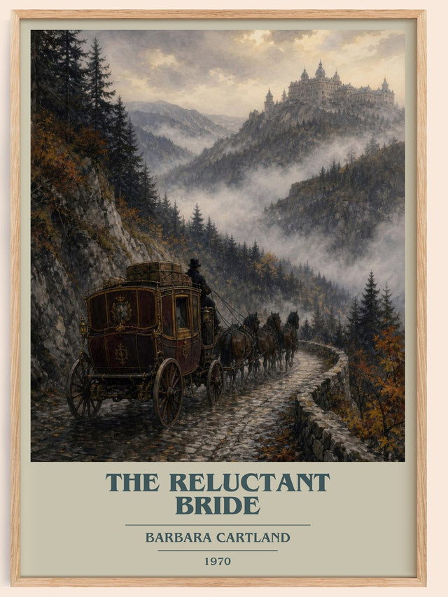 The Reluctant Bride Book Cover Poster by Barbara Cartland