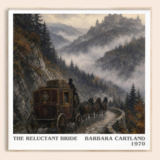The Reluctant Bride Literary Art Print by Barbara Cartland