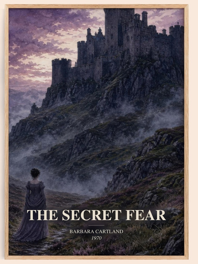 The Secret Fear Book Watercolour Illustration by Barbara Cartland