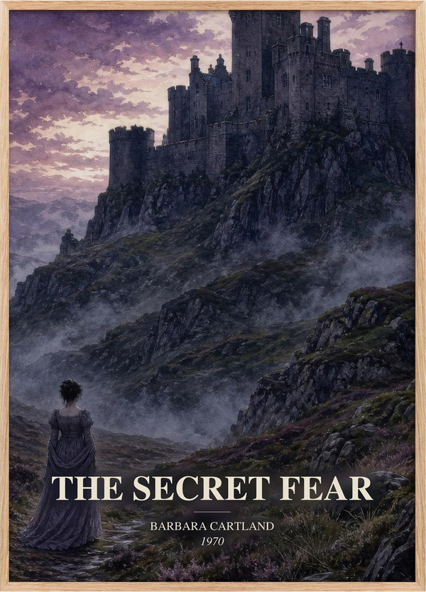 The Secret Fear Book Watercolour Illustration by Barbara Cartland