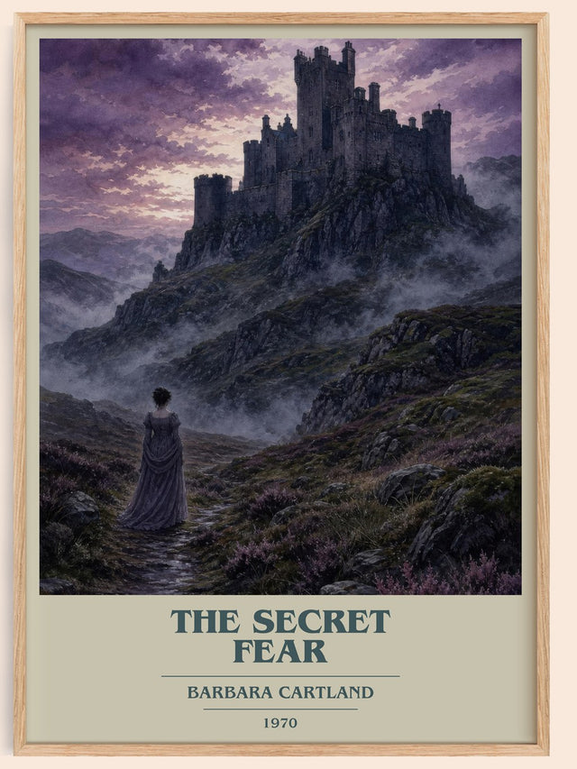 The Secret Fear Book Cover Poster by Barbara Cartland