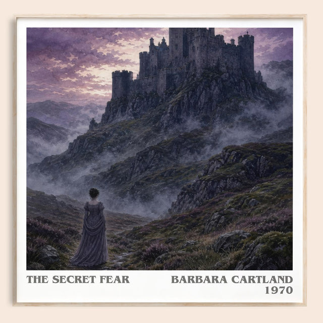 The Secret Fear Literary Art Print by Barbara Cartland