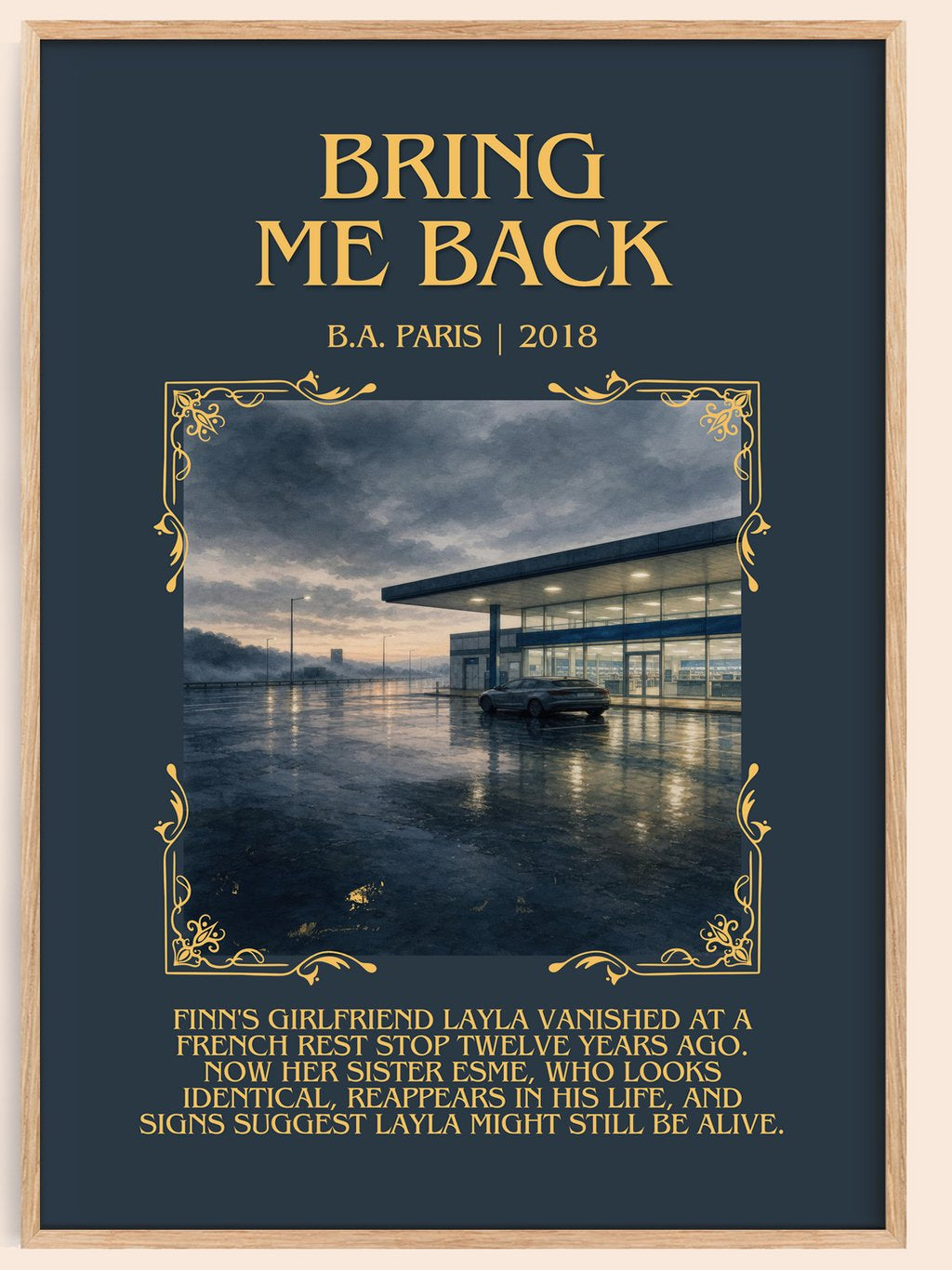 Bring Me Back Minimalist Book Poster by B.A. Paris – book poster