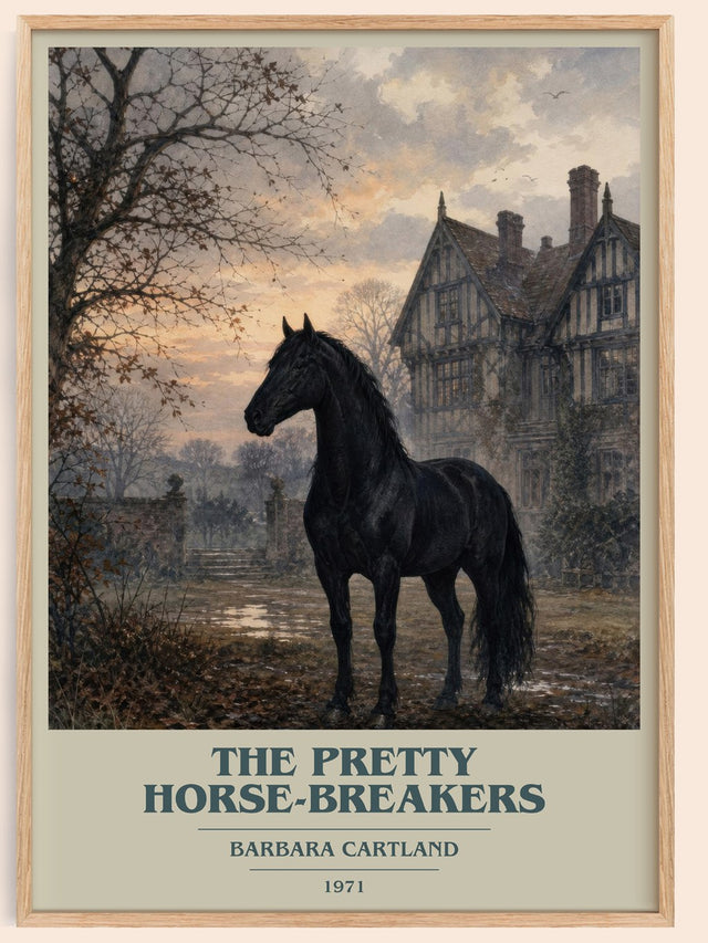 The Pretty Horse-Breakers Book Cover Poster by Barbara Cartland