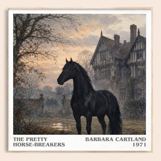 The Pretty Horse-Breakers Literary Art Print by Barbara Cartland