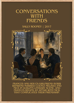 Conversations with Friends Minimalist Book Poster by Sally Rooney