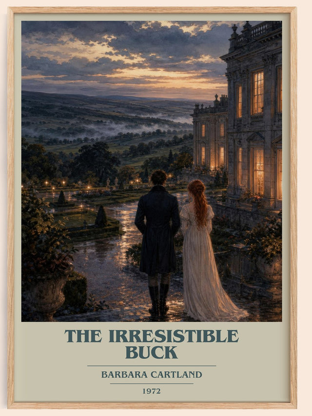 The Irresistible Buck Book Cover Poster by Barbara Cartland