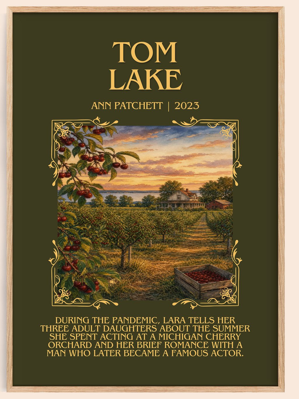 Tom Lake Minimalist Book Poster by Ann Patchett – book poster
