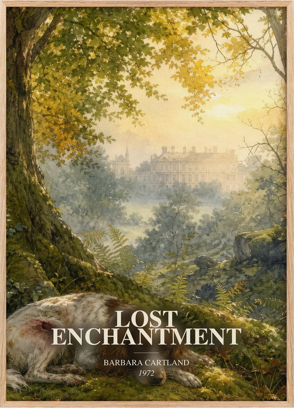 Lost Enchantment Book Watercolour Illustration by Barbara Cartland