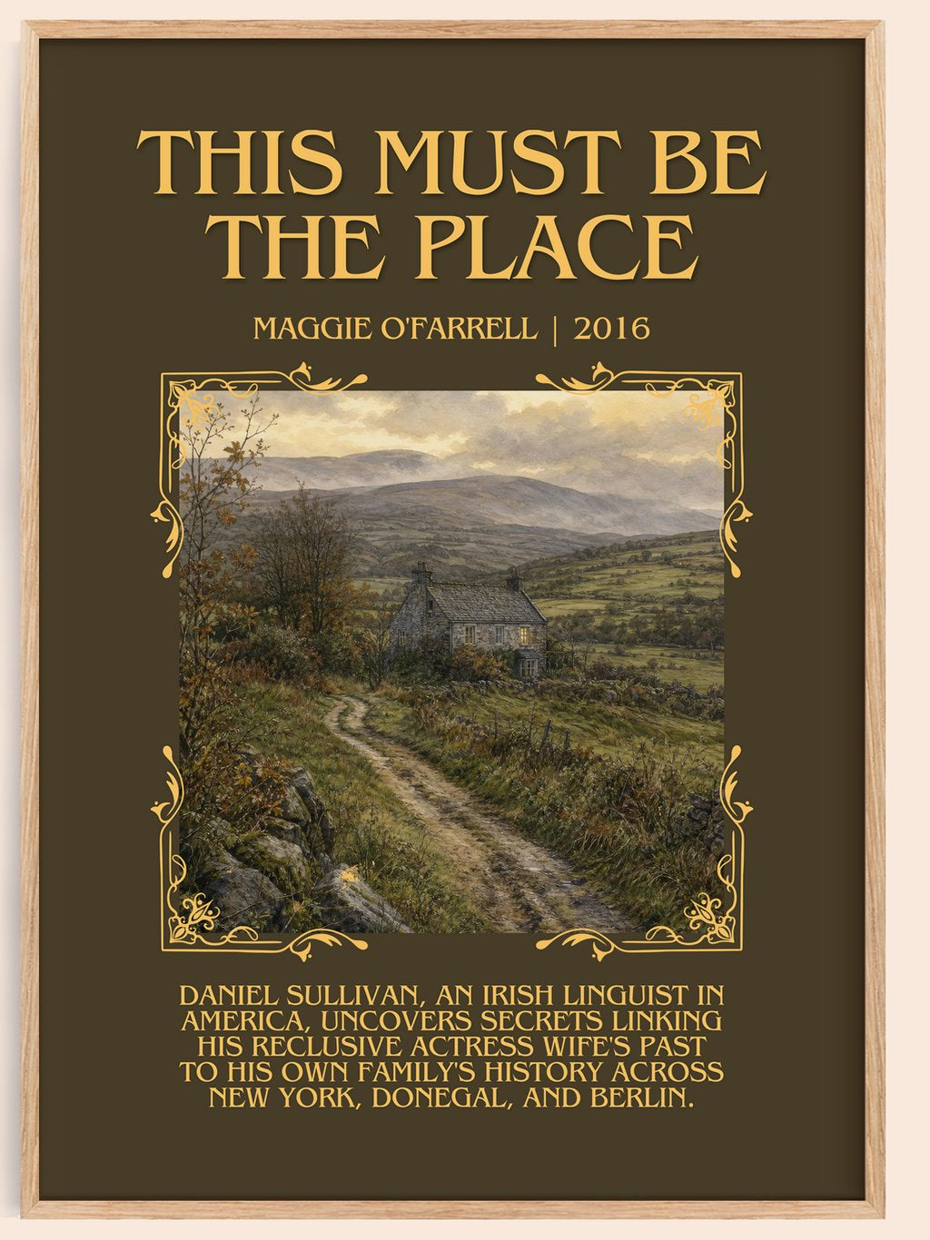 This Must Be the Place Minimalist Book Poster by Maggie O'Farrell – book poster