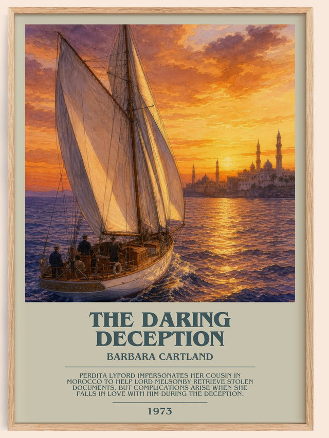 The Daring Deception Bookish Wall Art by Barbara Cartland