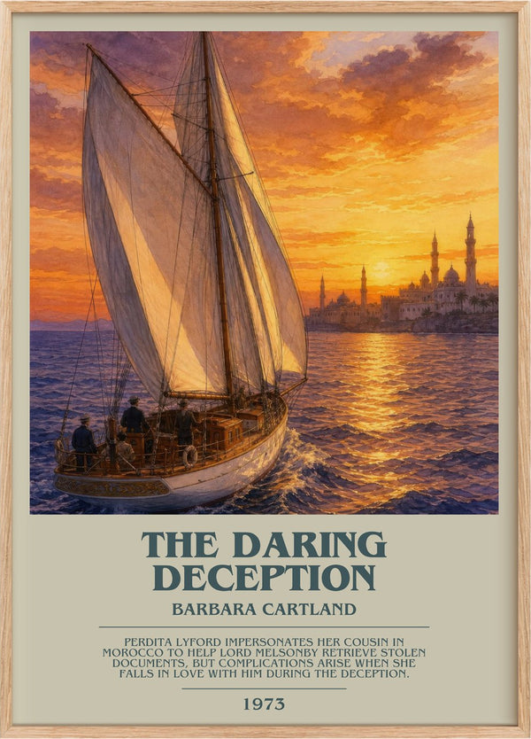 The Daring Deception Bookish Wall Art by Barbara Cartland
