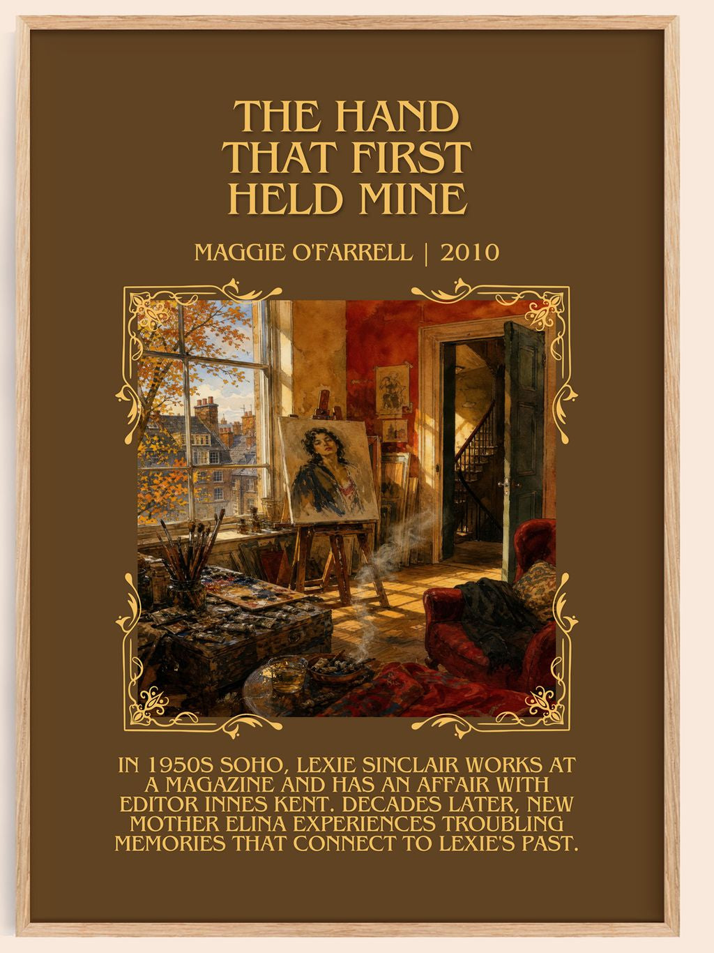 Hand That First Held Mine Minimalist Book Poster by Maggie O'Farrell – book poster