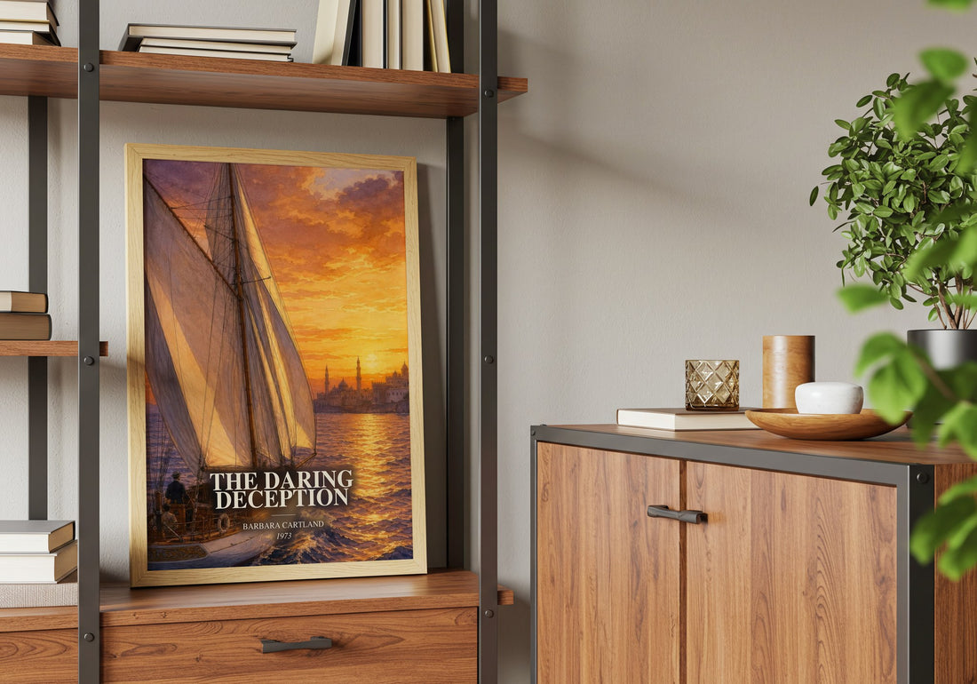 The Daring Deception book watercolour illustration paper finish options – matte satin gloss