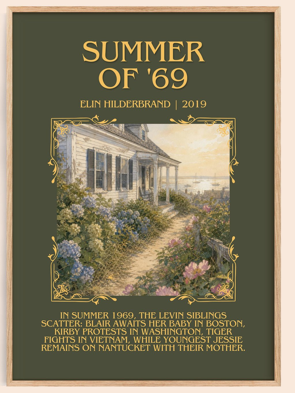 Summer of '69 Minimalist Book Poster by Elin Hilderbrand – book poster