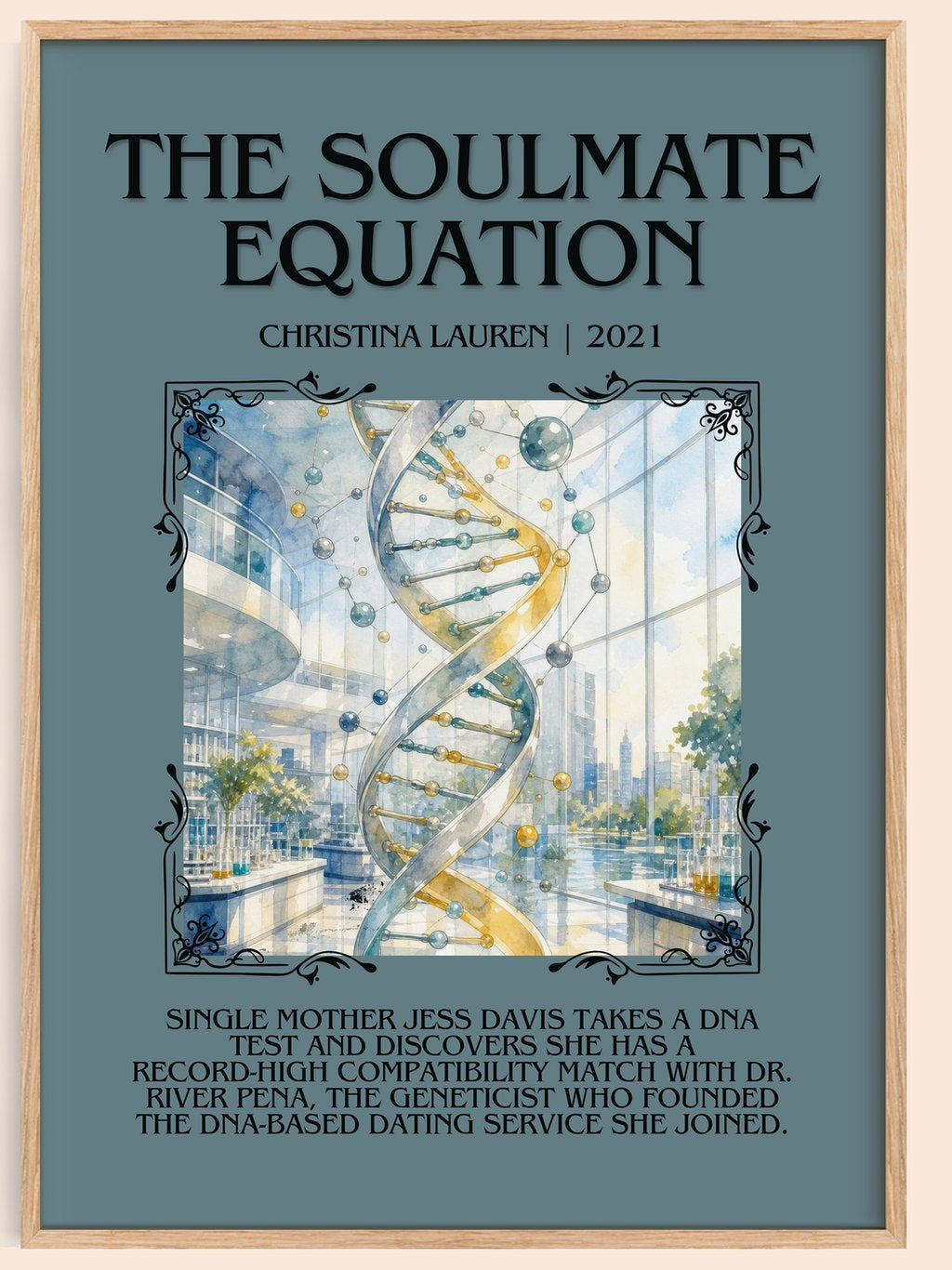 The Soulmate Equation Minimalist Book Poster by Christina Lauren – book poster