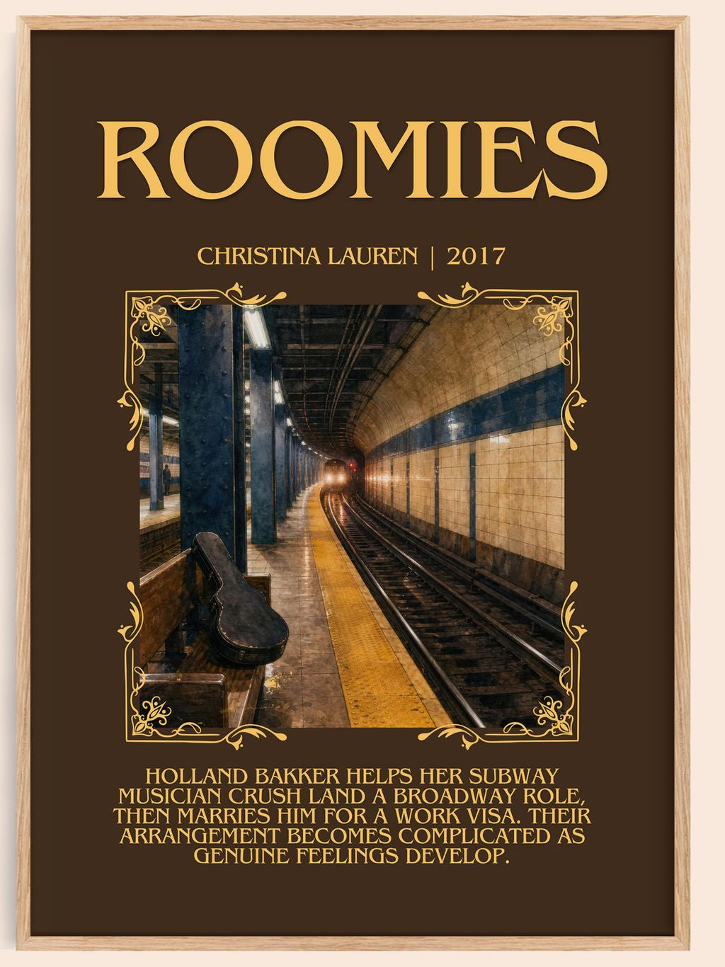 Roomies Minimalist Book Poster by Christina Lauren – book poster