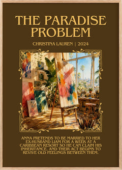 The Paradise Problem Minimalist Book Poster by Christina Lauren