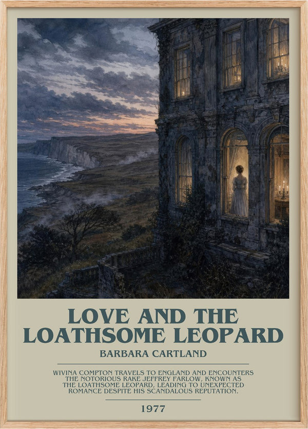 Love And The Loathsome Leopard Bookish Wall Art by Barbara Cartland