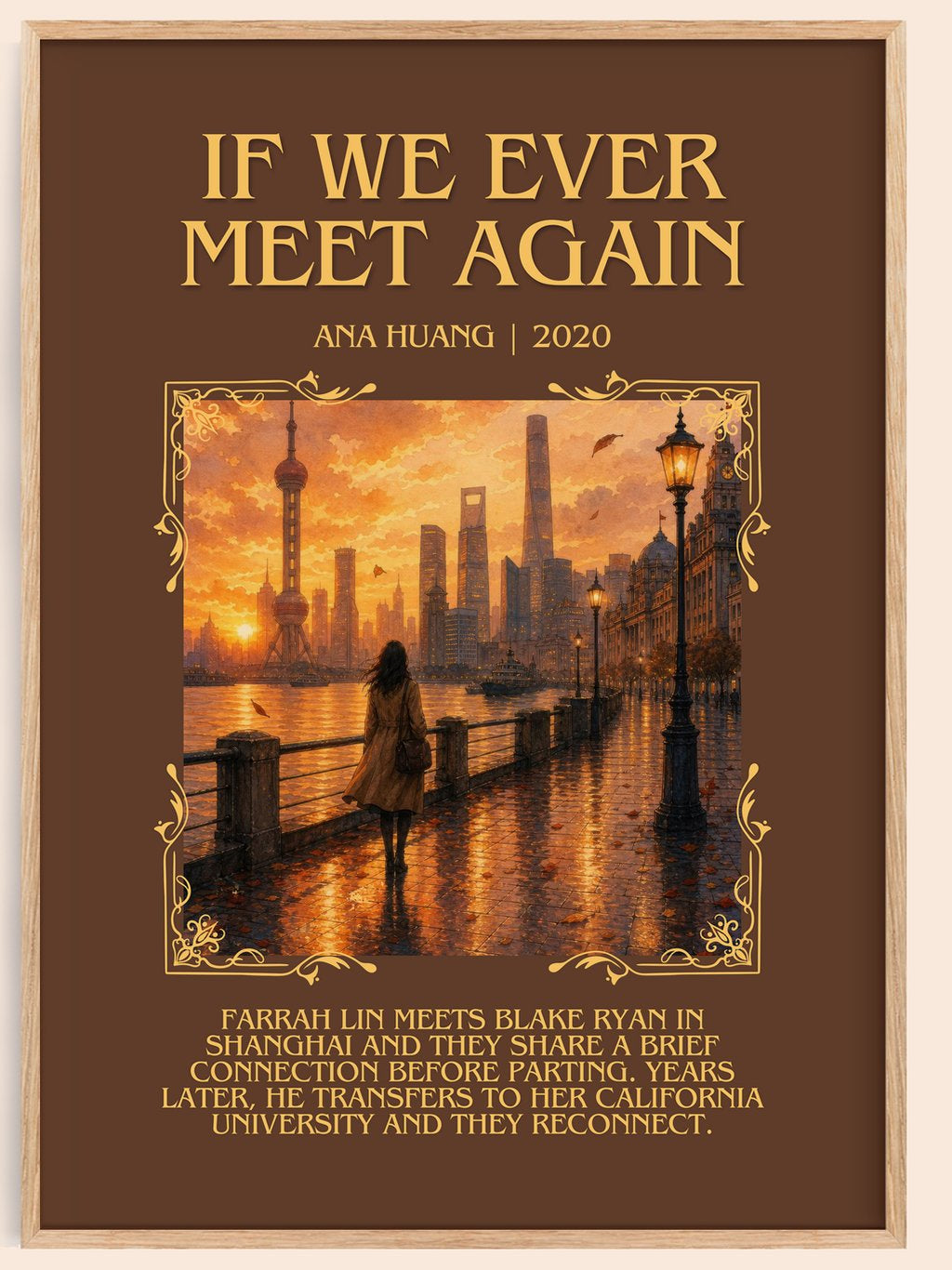 If We Ever Meet Again Minimalist Book Poster by Ana Huang – book poster