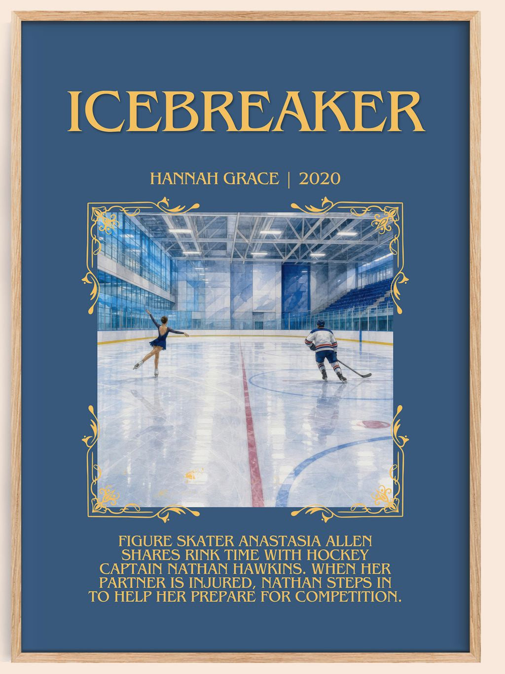 Icebreaker Minimalist Book Poster by Hannah Grace – book poster