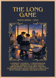 The Long Game Minimalist Book Poster by Elena Armas