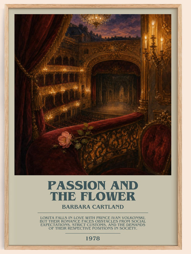 Passion And The Flower Bookish Wall Art by Barbara Cartland