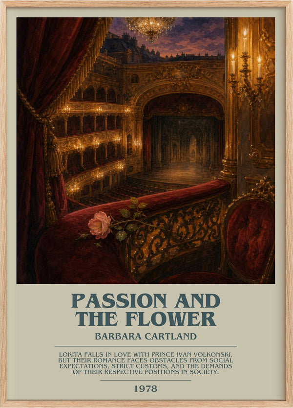 Passion And The Flower Bookish Wall Art by Barbara Cartland