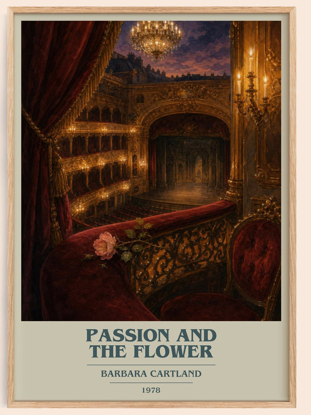 Passion And The Flower Book Cover Poster by Barbara Cartland