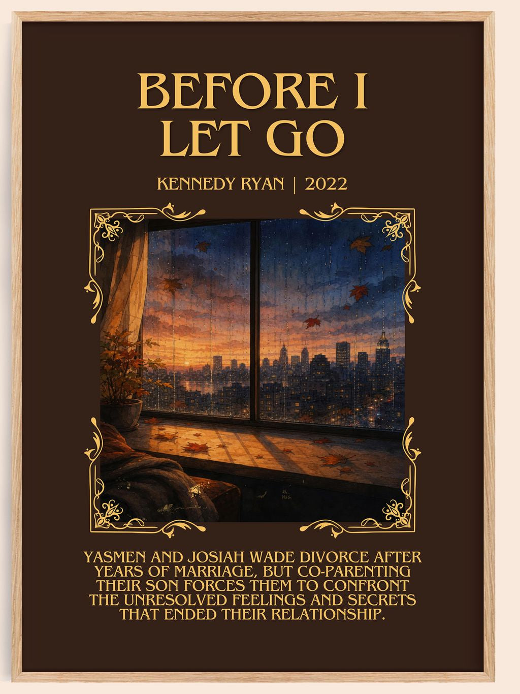 Before I Let Go Minimalist Book Poster by Kennedy Ryan – book poster