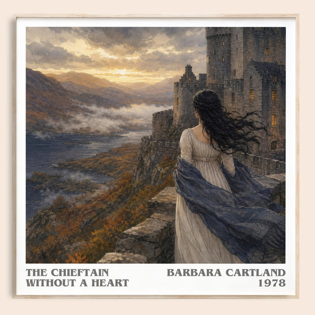 The Chieftain Without A Heart Literary Art Print by Barbara Cartland