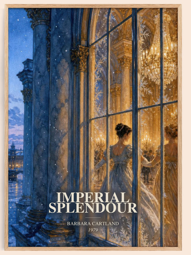 Imperial Splendour Book Watercolour Illustration by Barbara Cartland