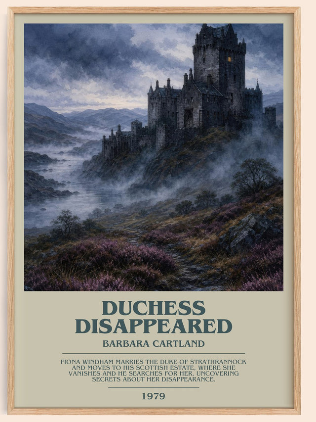 Duchess Disappeared Bookish Wall Art by Barbara Cartland