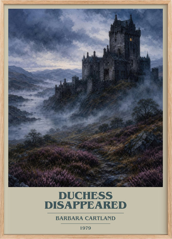 Duchess Disappeared Book Cover Poster by Barbara Cartland