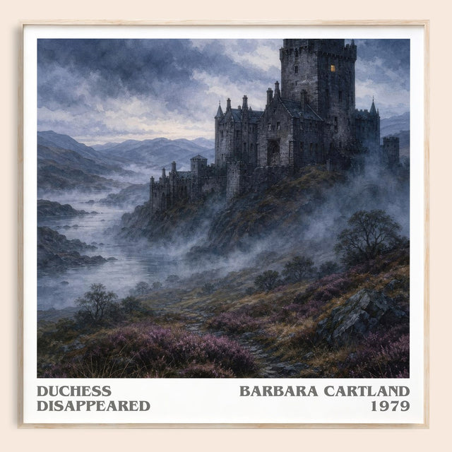 Duchess Disappeared Literary Art Print by Barbara Cartland