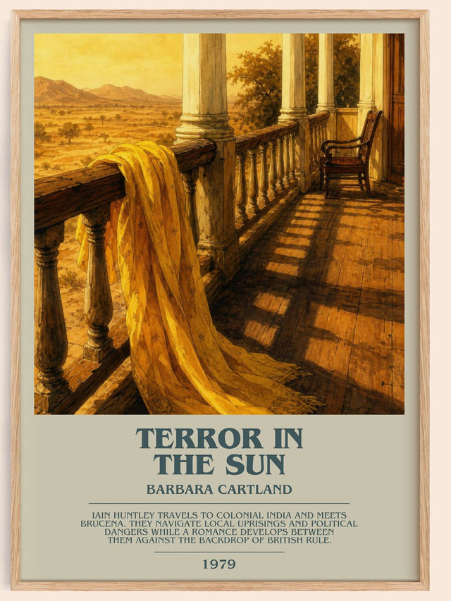 Terror In The Sun Bookish Wall Art by Barbara Cartland